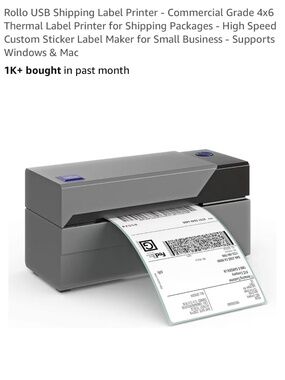 Rollo USB Shipping Label Printer
